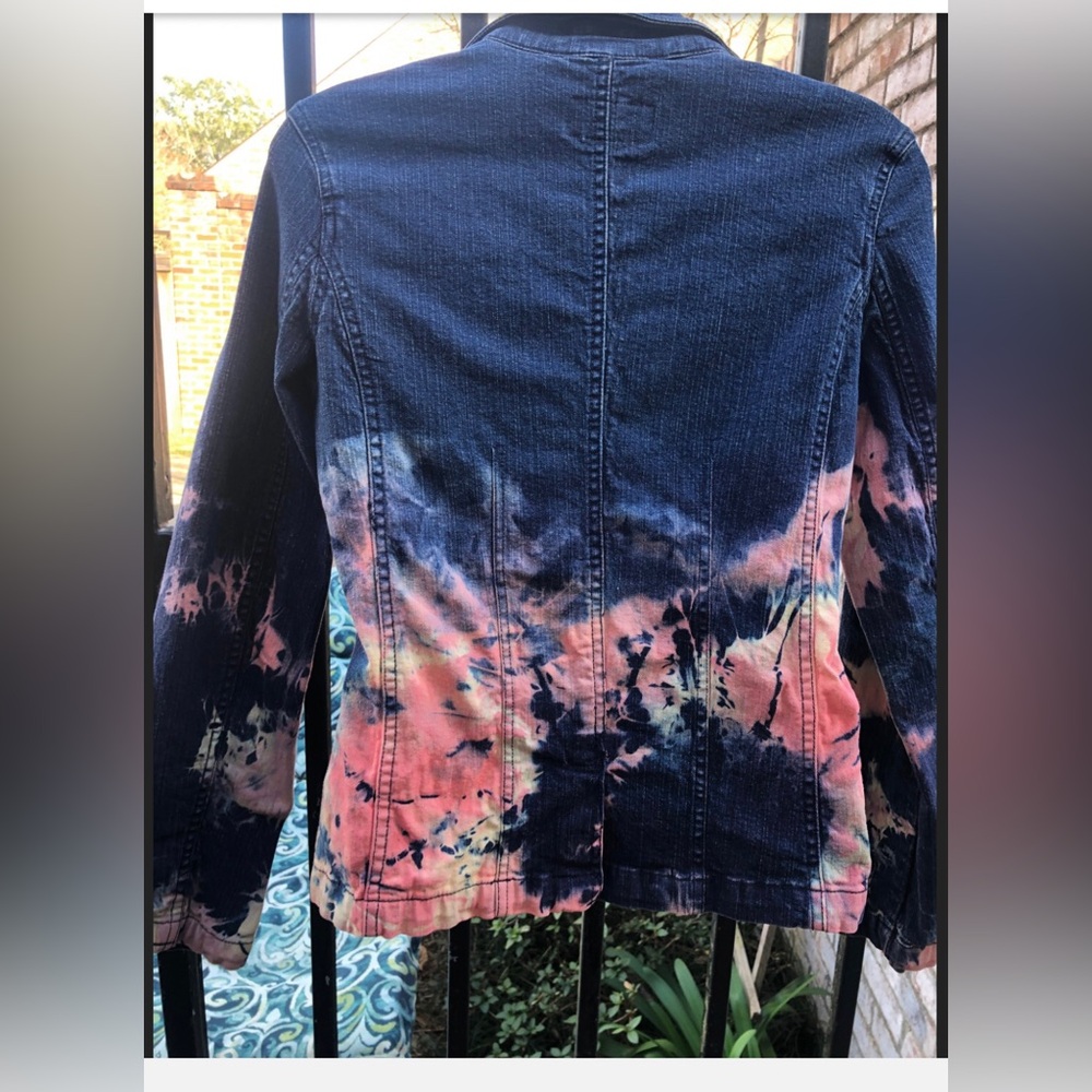 Denim Jacket! Young woman gifts. Limited Too Jacket! Tie dyed Teen Jacket CUTE